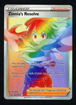 Zinnia's Resolve 225/203 Evolving Skies Secret Rare Pokemon TCG - Image 1