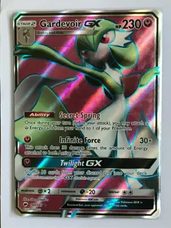 Gardevoir GX FULL ART ULTRA RARE 140/147 SM Burning Shadows Pokemon HOLO NM 2017 - Image 3