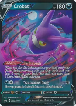 Holo Crobat V SWSH110 Sword & Shield Promo Pokemon TCG - Image 1