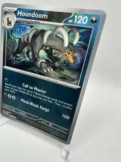 Pokemon TCG Houndoom MASTER BALL Prismatic Evolutions 063/131 Masterball Pattern - Image 3