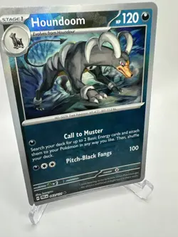 Pokemon TCG Houndoom MASTER BALL Prismatic Evolutions 063/131 Masterball Pattern - Image 5