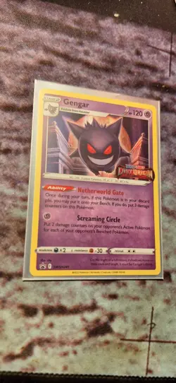 Pokemon Gengar SWSH241 Black Star Promo Lost Origin Prerelease STAMP NM - Image 1