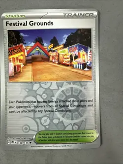 Pokemon TCG * SV Prismatic Evolutions * 108/131 Festival Grounds U REVERSE HOLO - Image 1