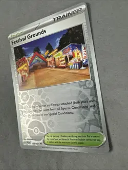 Pokemon TCG * SV Prismatic Evolutions * 108/131 Festival Grounds U REVERSE HOLO - Image 2