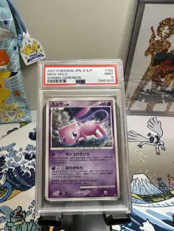 Mew Shining Darkness Pokemon TCG 2007 Holo DP3 Japanese DPBP#182 PSA 9 - SWIRL - Image 1