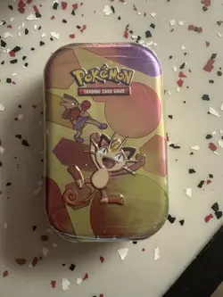 Pokemon Scarlet & Violet - 151 Mini Tin Sealed Authentic - Meowth/Hitmonchan - Image 1