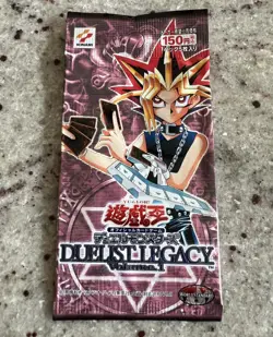 Yu-Gi-Oh Duelist Legacy Vol. 1 - Sealed Vintage Japanese Booster Pack - Image 1