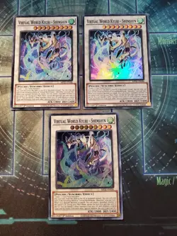 Yugioh - Virtual World Kyubi - Shenshen MP21-EN186 NM 1st ed Super Rare x3 - Image 1