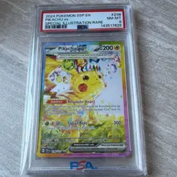Pokemon Pikachu ex Full Art Special Illustration Rare Holo 238/191 PSA 8 2024 - Image 1