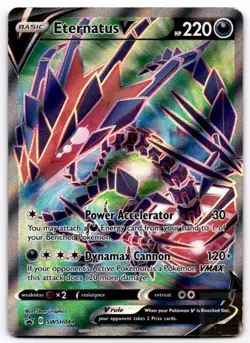 Eternatus V SWSH044 Holo Promo Sword & Shield Promo Pokemon Holo Heavily Played - Image 1
