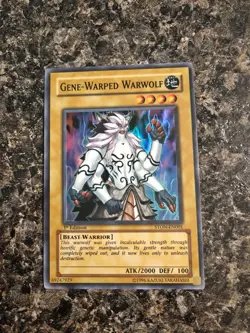 Yugioh Gene-Warped Warwolf - STON-EN004 - 1st Ed. Super Rare - NM - Image 1