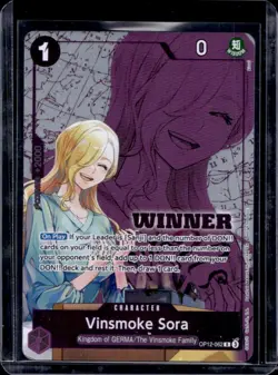 2026 One Piece Winner Pack Volume 1 Vinsmoke Sora Foil Rare #OP12-062 - Image 1