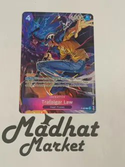 Trafalgar Law Promo P-093 Illustration Box 6 Promo Foil Purple One Piece TCG NM - Image 1