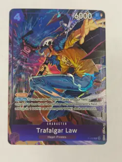 Trafalgar Law Promo P-093 Illustration Box 6 Promo Foil Purple One Piece TCG NM - Image 2