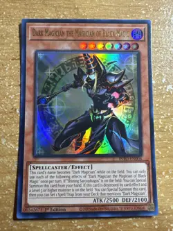🔥 YUGIOH Dark Magician The Magician of Black Magic ULTRA RARE INFO-EN006 1ST ED - Image 1