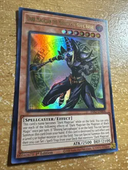 🔥 YUGIOH Dark Magician The Magician of Black Magic ULTRA RARE INFO-EN006 1ST ED - Image 2