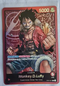 One Piece Monkey D Luffy ST01-001 Foil - Image 1