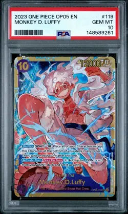 2023 ONE PIECE OP05-AWAKENING OF THE NEW ERA #119 MONKEY D. LUFFY PSA 10 - Image 1