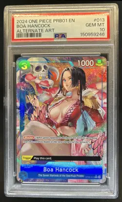 2024 One Piece PRB01 EN Boa Hancock Alternate Art #ST03-013 PSA 10 Gem Mint - Image 1