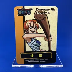2002 Bandai Japan | One Piece Character File (NAMI) Mini Card TCG DVD Promo VTG - Image 1