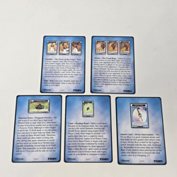 Lot Of ( 5 ) Kingdom Hearts TCG Disney Trading Cards Info Helper Cards 1-5 Set - Image 1