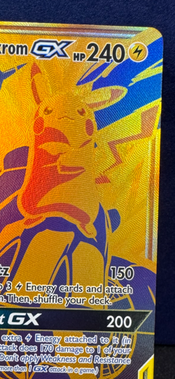 Pokemon Pikachu and Zekrom GX Tag Team Gold Full Art Promo Card SM248 - Image 3