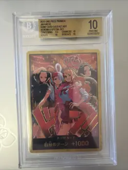 BGS 10 Don Card Heroines Edition Gold Nami Hancock Robin Uta ONE PIECE Japanese - Image 1