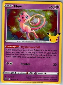 Mew 011/025 Holo Celebrations - Pokemon Card - NM - Image 1