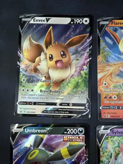Eeveelutions V SWSH Promo 9 Card Complete Set Eevee Evolutions Pokemon - Image 2