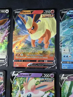 Eeveelutions V SWSH Promo 9 Card Complete Set Eevee Evolutions Pokemon - Image 3