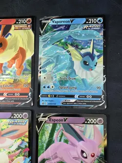 Eeveelutions V SWSH Promo 9 Card Complete Set Eevee Evolutions Pokemon - Image 4