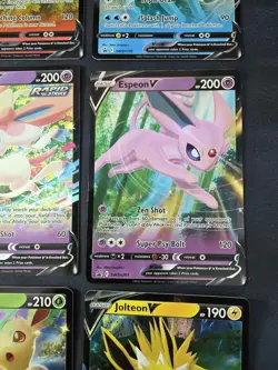 Eeveelutions V SWSH Promo 9 Card Complete Set Eevee Evolutions Pokemon - Image 5