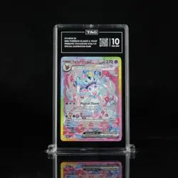 Sylveon EX Pokemon Card Prismatic Evolutions 156/131 TAG Gem Mint 10 - Image 1