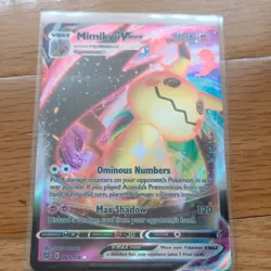 Pokemon TCG Mimikyu VMAX 069/172 Psychic VMAX Holo Pokemon Card English - Image 2