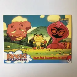 Pikachu’s Vacation #49 Pokemon Card TCG Topps TV Animation - Image 1