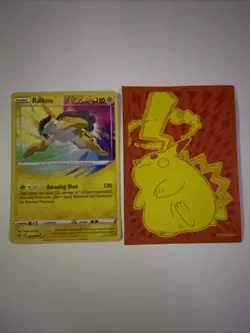 Pokemon TCG Raikou Vivid Voltage Holo Card 050/185 with Sleeve Near Mint - Image 2