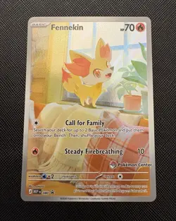 Chaos Rising Fennekin Pokemon Center Promo Card Stamped - Image 1
