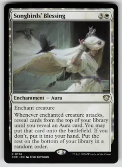 Songbirds' Blessing Rare Commander: Secrets of Strixhaven 174 MTG Near Mint 2026 - Image 1