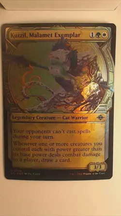 Kutzil, Malamet Exemplar - LCI - Foil -NM - Magic The Gathering - MTG Pig Hands - Image 1