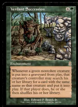 Verdant Succession LP Light Play Odyssey MTG [6967] - Image 1