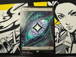 MTG Dragon's Eye Wastes TDM Promo Land Tarkir Dragonstorm - Image 1