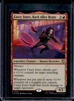 2026 Magic the Gathering TMNT Casey Jones, Back Alley Brute Rare Foil #0022 - Image 1