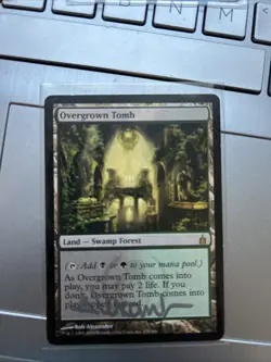 MTG Overgrown Tomb Ravnica: City of Guilds - Signed by Artist Rob Alexander - Image 1
