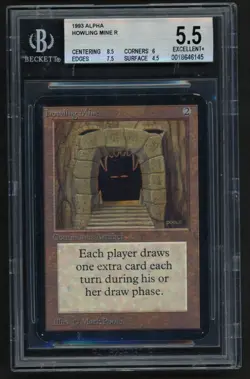 ***BGS 5.5 Alpha Howling Mine*** MTG Alpha Magic Kid Icarus - Image 1