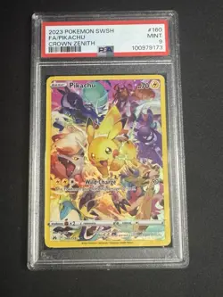Pokemon Pikachu Crown Zenith #160/159 Full Art 2023 PSA 9 - Image 1