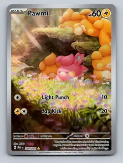 Pokemon TCG Pawmi Holo Illustration Rare SV: Paldean Fates 226/091 - Image 1