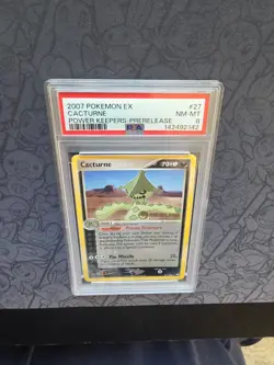 Pokemon: Cacturne PRERELEASE #27/108 EX Power Keepers 2007 RARE - PSA 8 - A117 - Image 4