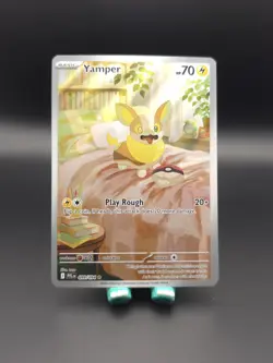 Yamper 099/094 IR Illustration Rare Holo Pokemon 2025 Phantasmal Flames NM - Image 1