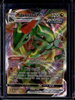 2021 Pokemon SWSH Evolving Skies Rayquaza VMAX Ultra Rare #111/203 - Image 1