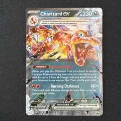 Charizard ex 054/091 Holo Paldean Fates Pokemon Card - Image 1